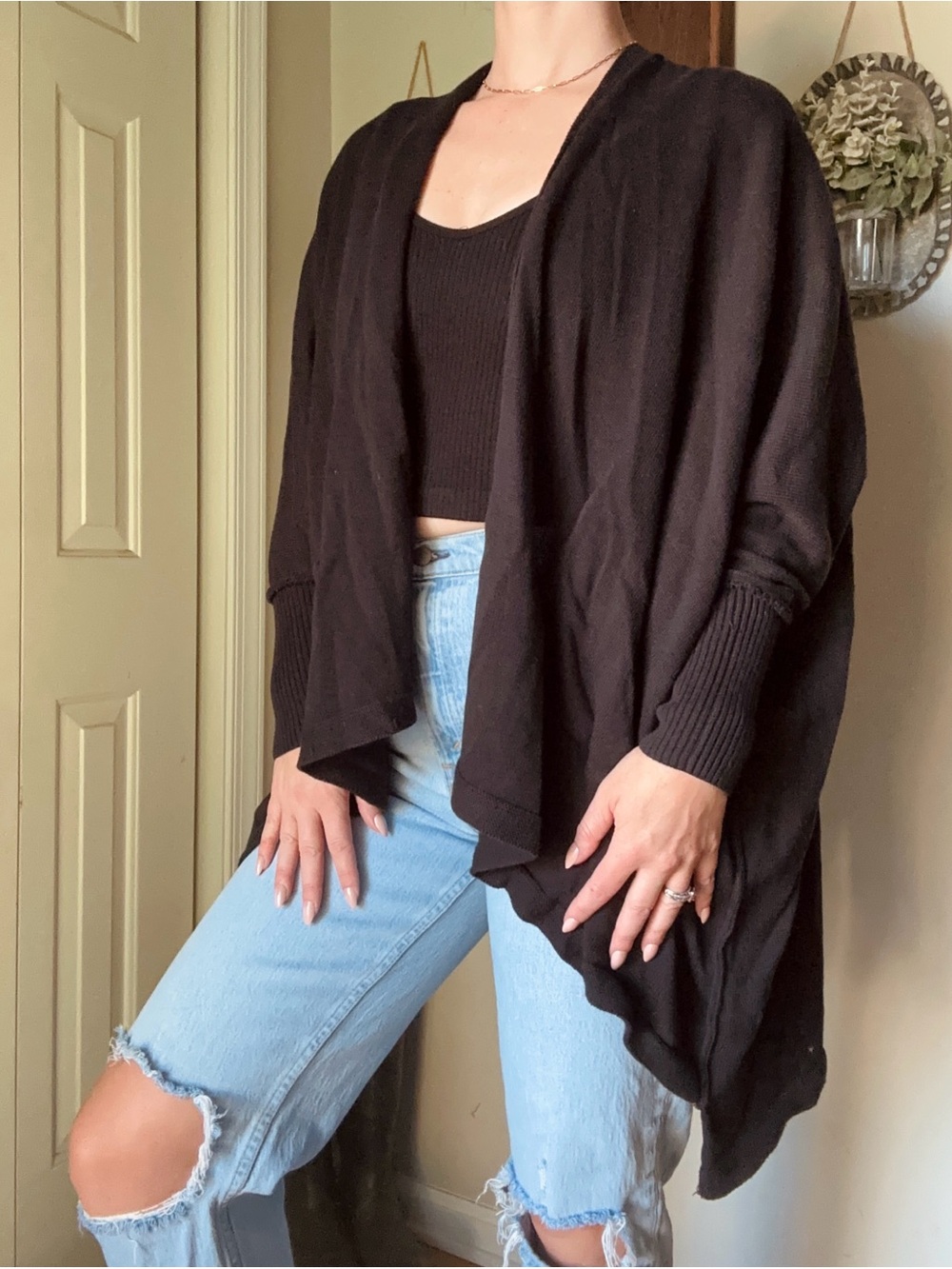 zestt Black Women’s Sweater Cardigan